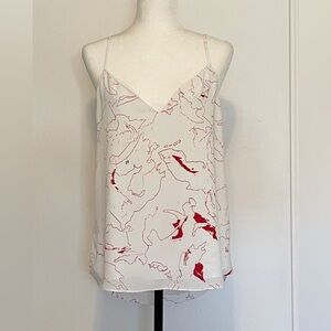 Babaton White and Red Patterned Camisole